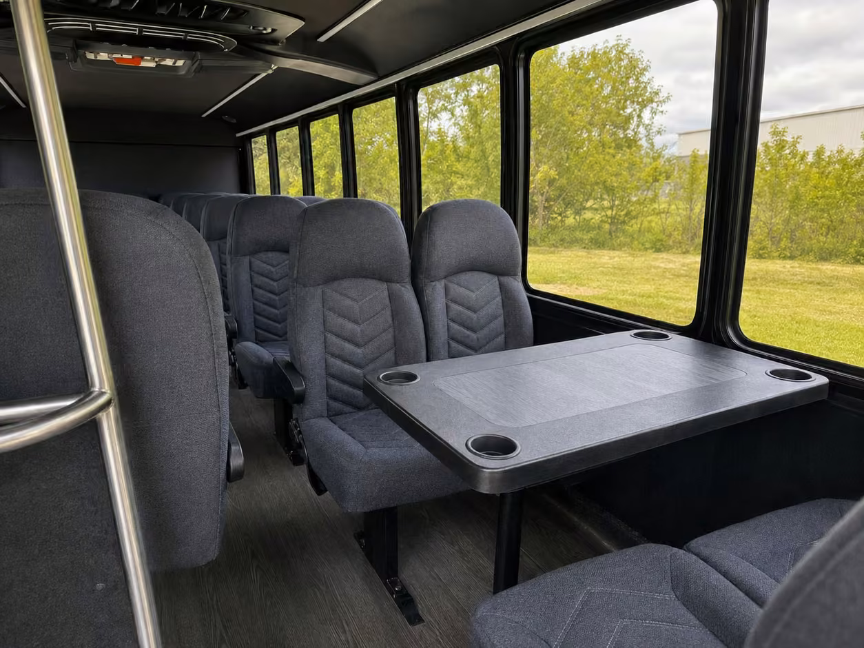 18 passenger minibus interior